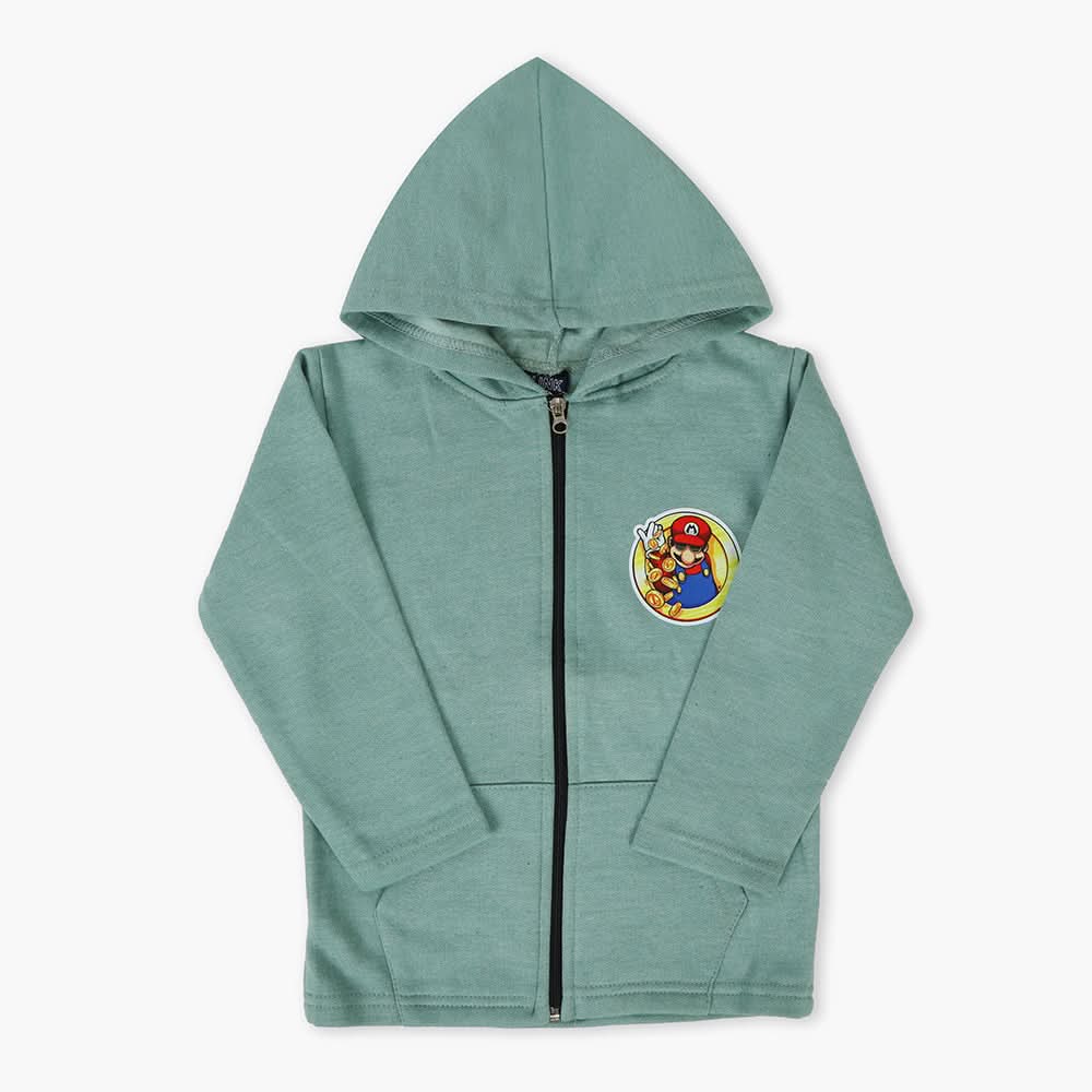 Boys Hoodie Jacket - Cyan, Boys Hoodies & Sweat Shirts, Chase Value, Chase Value