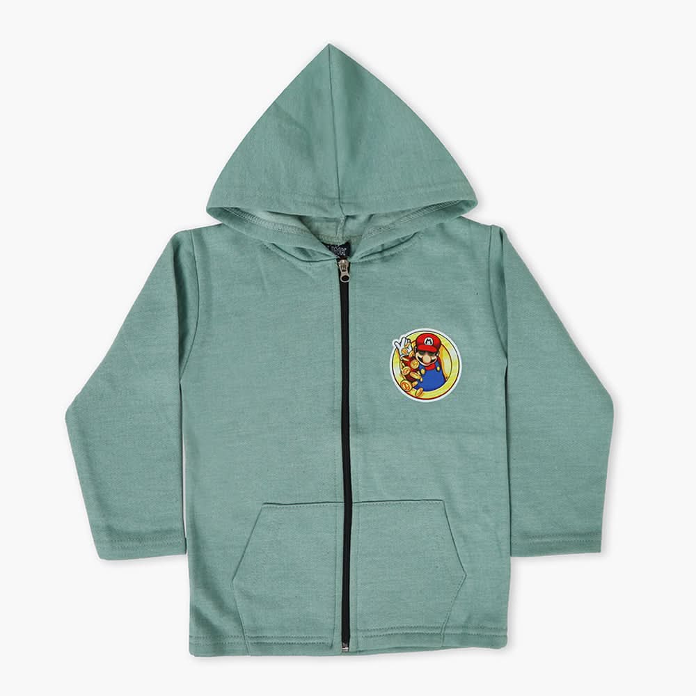 Boys Hoodie Jacket - Cyan, Boys Hoodies & Sweat Shirts, Chase Value, Chase Value