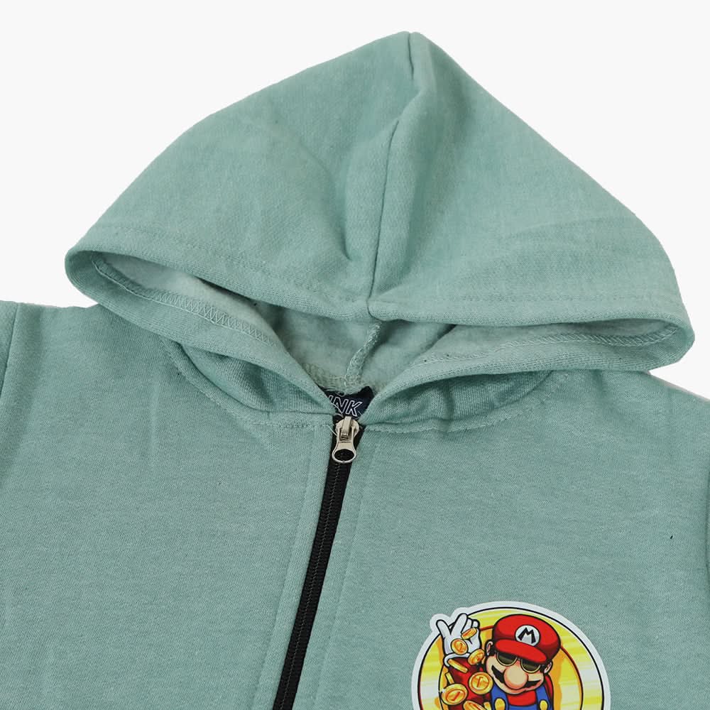 Boys Hoodie Jacket - Cyan, Boys Hoodies & Sweat Shirts, Chase Value, Chase Value