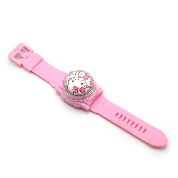 Children Digital Spinner And Music Watch - Pink