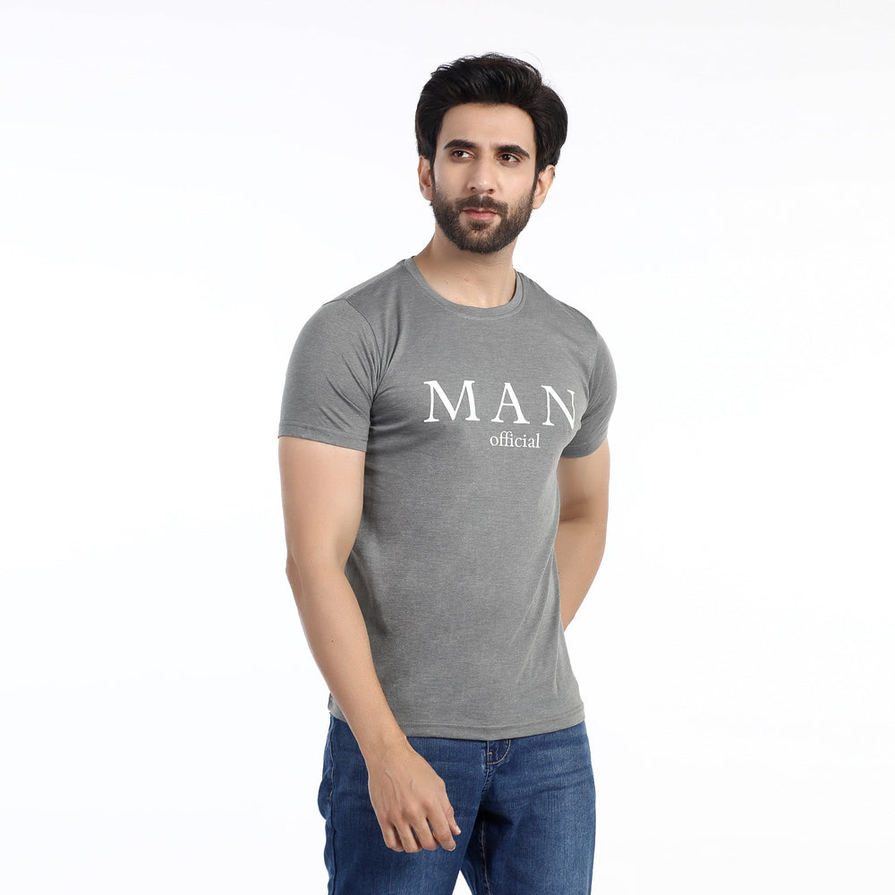Valuable Men's Half Sleeves T-Shirt -Light Grey, Men's T-Shirts & Polos, Chase Value, Chase Value