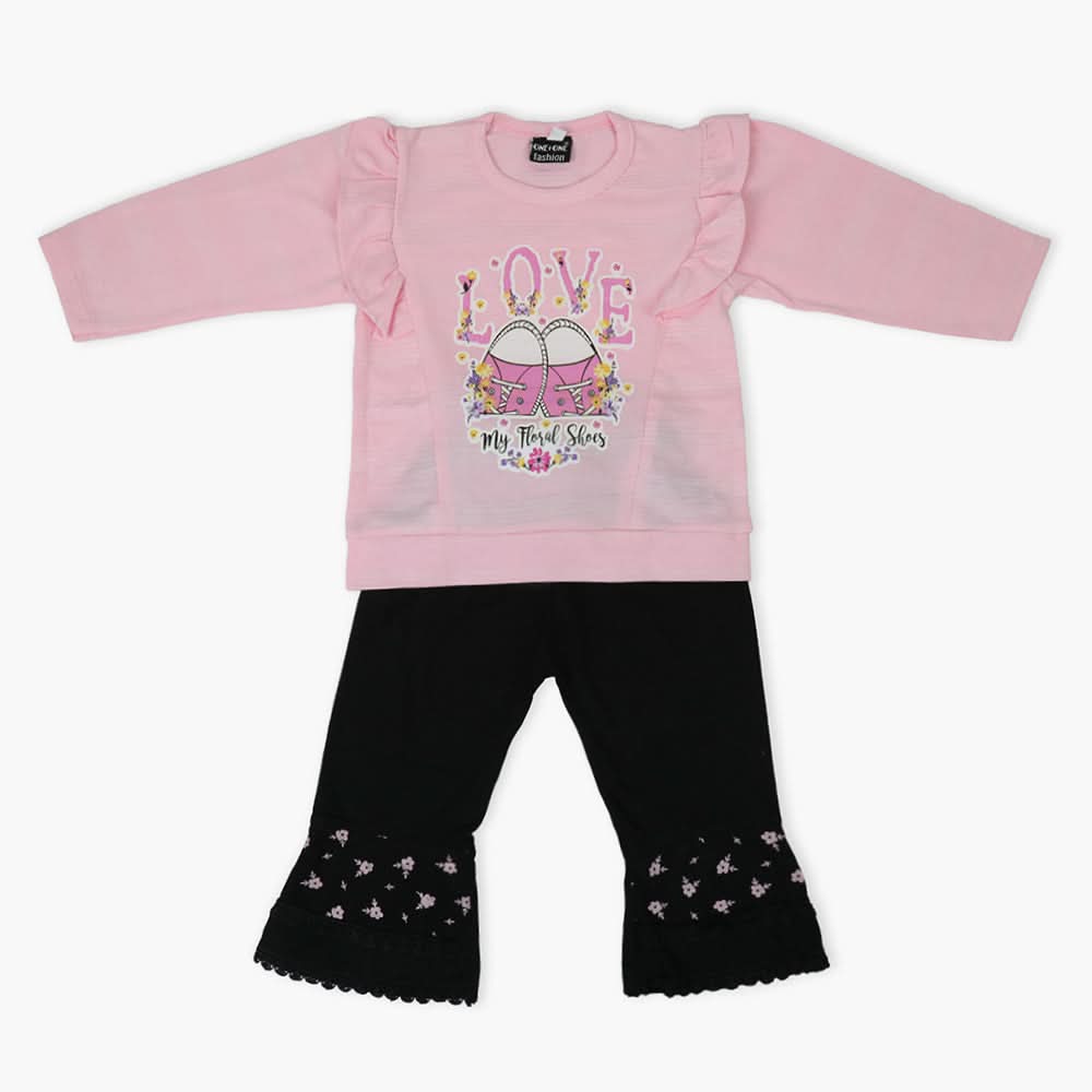 Girls Tights Suit - Pink, Girls Suits, Chase Value, Chase Value