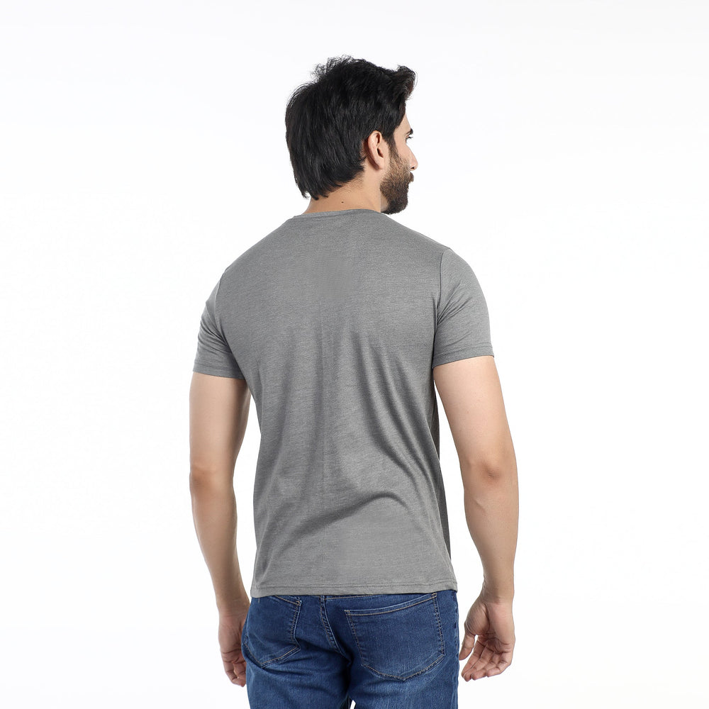 Valuable Men's Half Sleeves T-Shirt -Light Grey, Men's T-Shirts & Polos, Chase Value, Chase Value