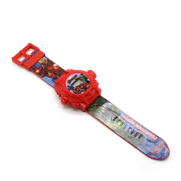 Projector Light Digital Watch - Red