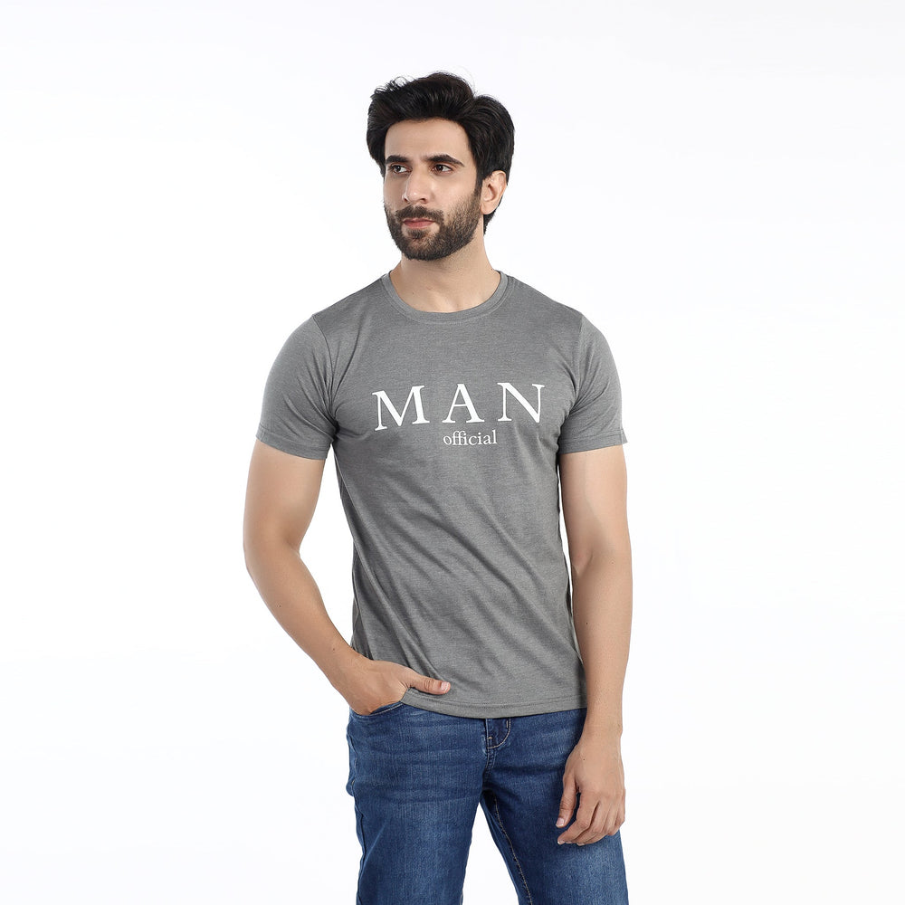 Valuable Men's Half Sleeves T-Shirt -Light Grey, Men's T-Shirts & Polos, Chase Value, Chase Value