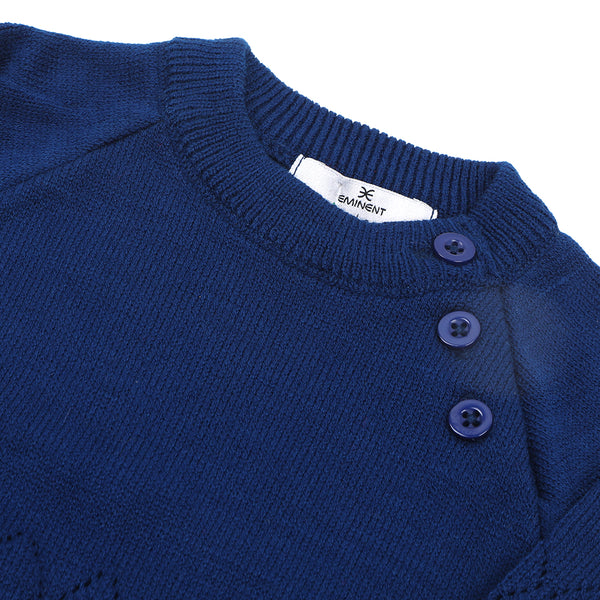 Eminent Newborn Girls Sweater Suit - Navy Blue