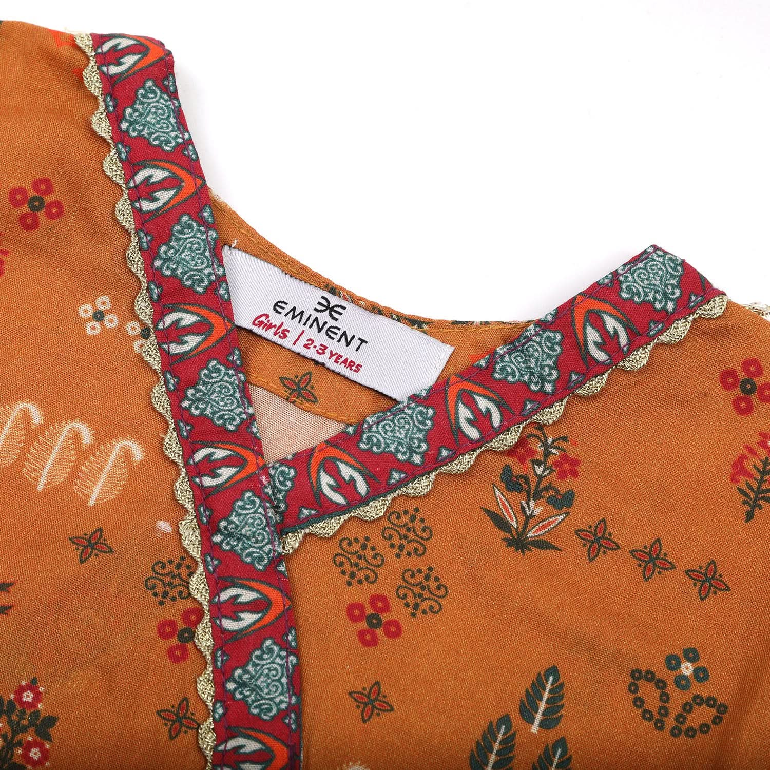 Eminent Girls Full Sleeves Shalwar Suit - Rust, Girls Shalwar Kameez, Eminent, Chase Value