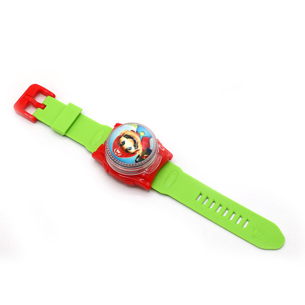 Children Digital Spinner And Music Watch - Green