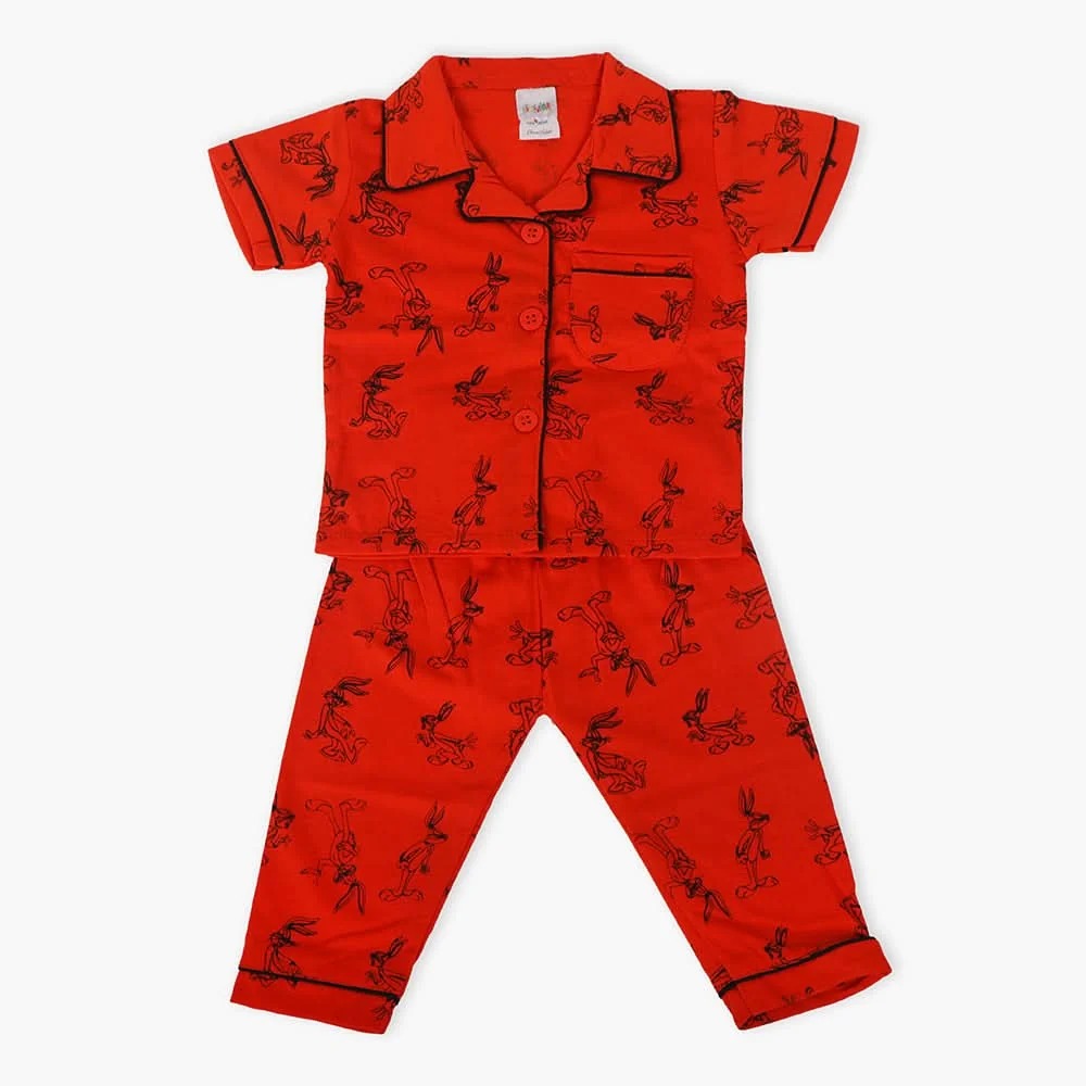 Newborn Girls Night Suit - Rust