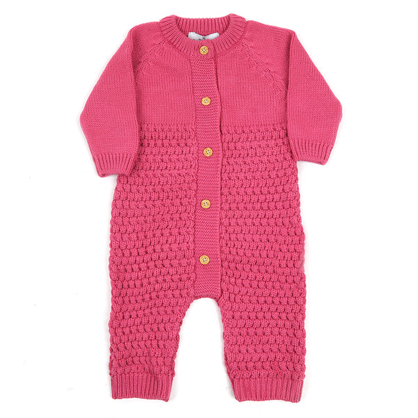 Eminent Newborn Girls Romper - Dark Pink