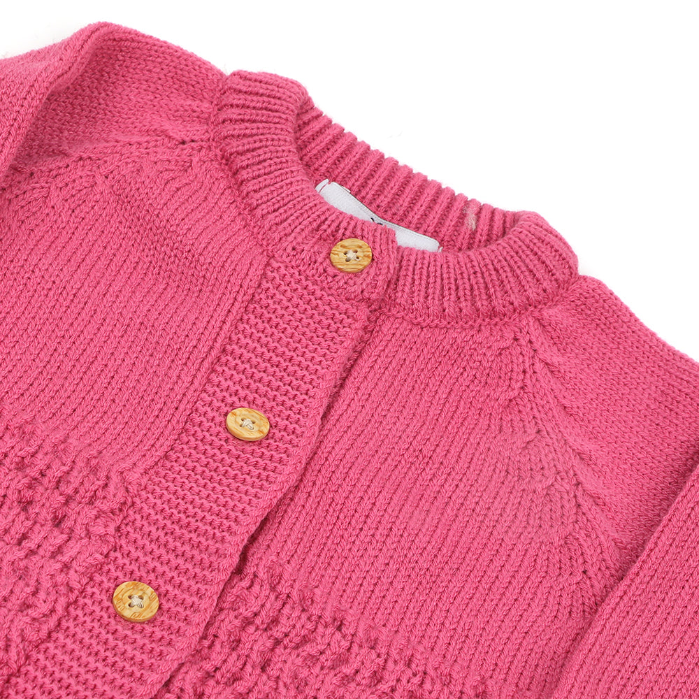 Eminent Newborn Girls Full Sleeves Romper - Dark Pink, Newborn Girls Rompers, Eminent, Chase Value