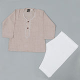 Newborn Boys Shalwar Suit - Light Brown, Newborn Boys Shalwar Suits, Chase Value, Chase Value