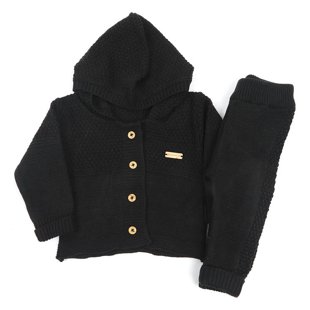 Newborn Girls Sweater Suit - Black, Newborn Girls Sets & Suits, Chase Value, Chase Value