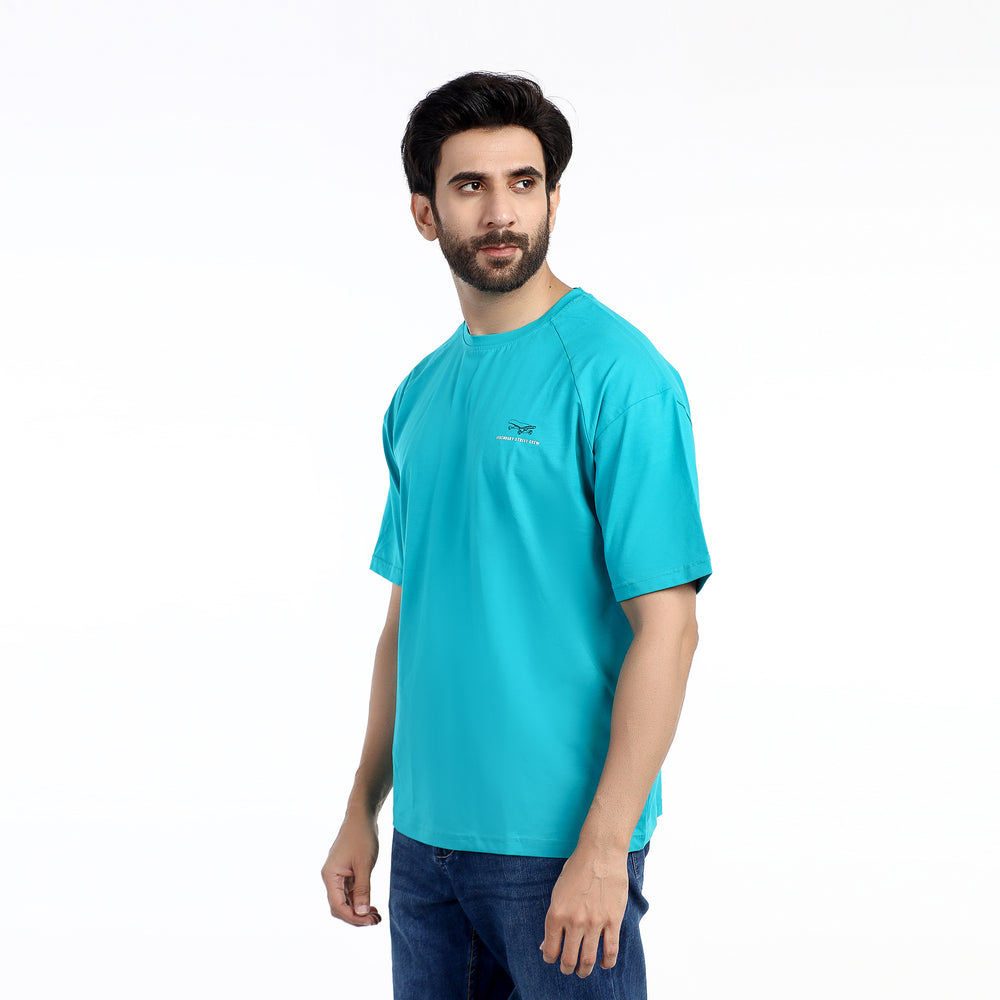 Eminent Men's Half Sleeves  Printed T-Shirt - Turquoise, Men's T-Shirts & Polos, Eminent, Chase Value