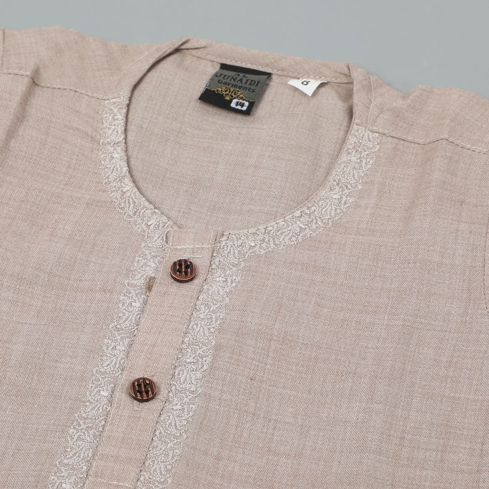 Newborn Boys Shalwar Suit - Light Brown, Newborn Boys Shalwar Suits, Chase Value, Chase Value
