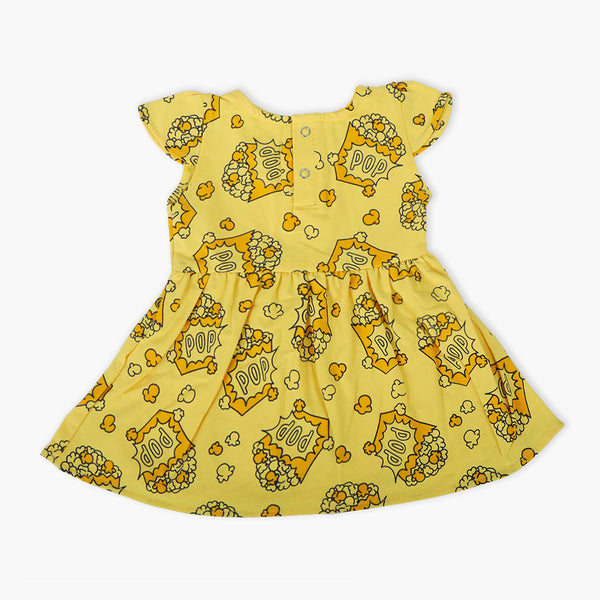 Newborn Girls Frock - Yellow