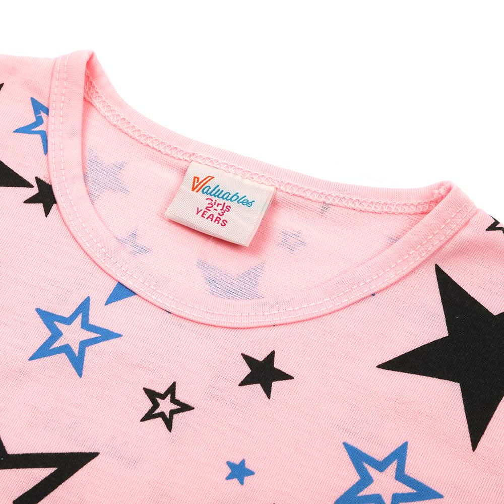 Girls Full Sleeves T-Shirt - Baby Pink, Girls T-Shirts, Chase Value, Chase Value