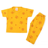 Newborn Girls Half Sleeves Night Suit - Yellow, Newborn Girls Sets & Suits, Chase Value, Chase Value
