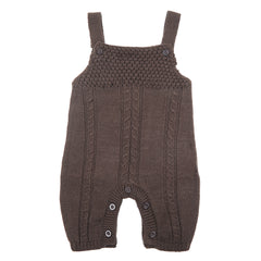 Newborn Girls Romper - Coffee