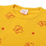 Newborn Girls Half Sleeves Night Suit - Yellow, Newborn Girls Sets & Suits, Chase Value, Chase Value