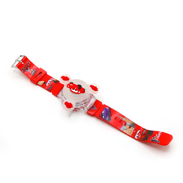 Children Digital Spinner And Music Watch - Red