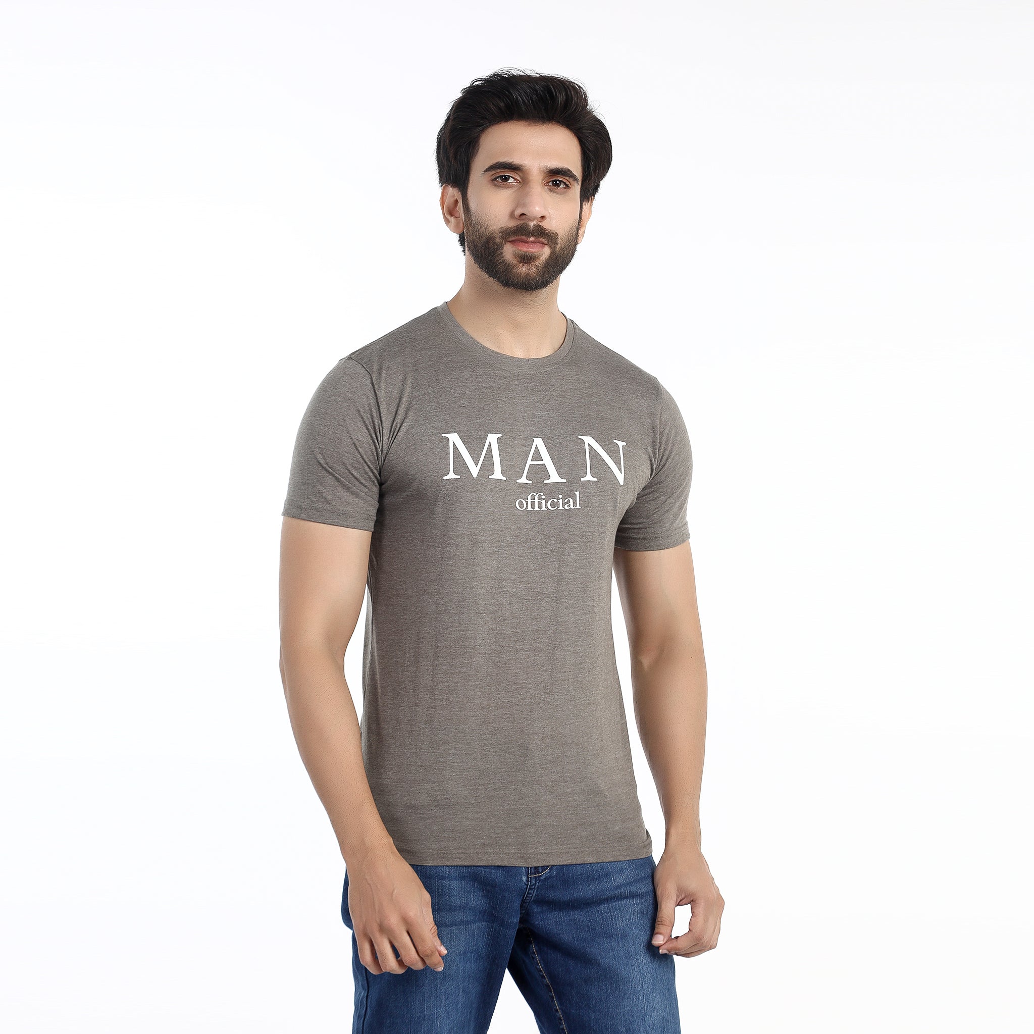 Valuable Men's Half Sleeves T-Shirt -Grey, Men's T-Shirts & Polos, Chase Value, Chase Value