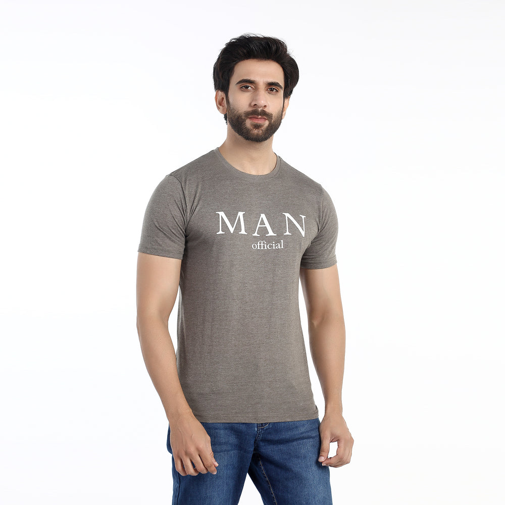 Valuable Men's Half Sleeves T-Shirt -Grey, Men's T-Shirts & Polos, Chase Value, Chase Value