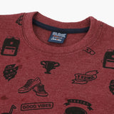 Boys Sweatshirt - Maroon, Boys Hoodies & Sweat Shirts, Chase Value, Chase Value