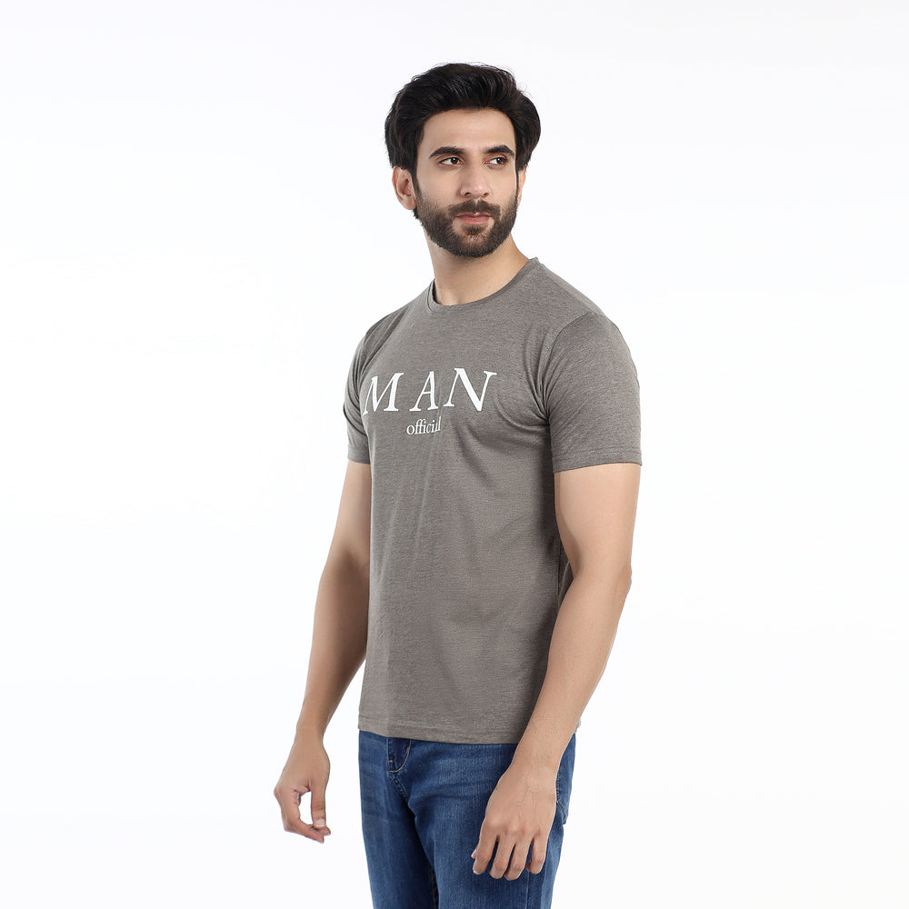 Valuable Men's Half Sleeves T-Shirt -Grey, Men's T-Shirts & Polos, Chase Value, Chase Value