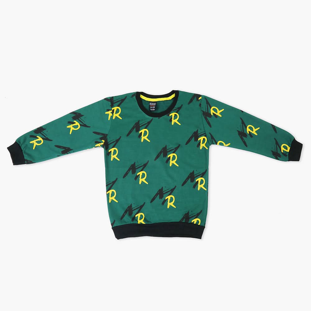 Boys Sweat Shirt - Green, Boys Hoodies & Sweat Shirts, Chase Value, Chase Value