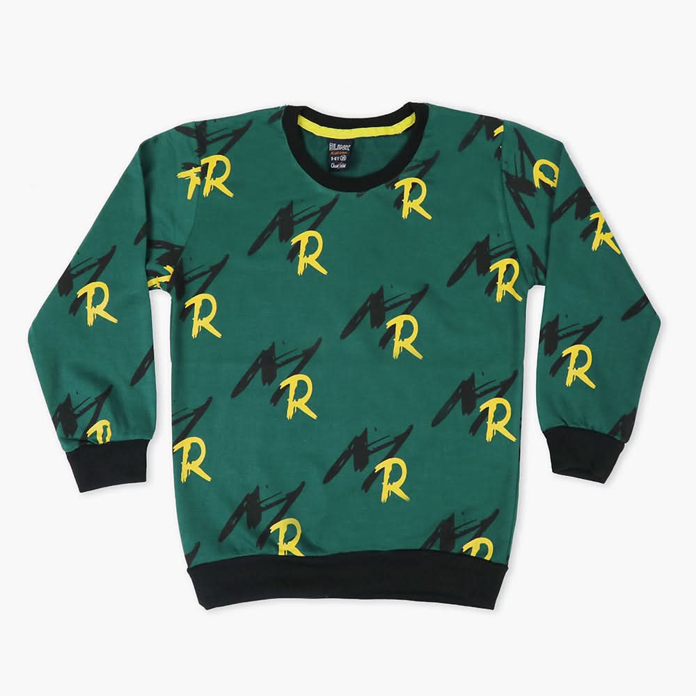 Boys Sweat Shirt - Green, Boys Hoodies & Sweat Shirts, Chase Value, Chase Value