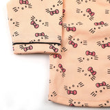 Newborn Girls Ful Sleeves Night Suit - Peach, Newborn Girls Sets & Suits, Chase Value, Chase Value