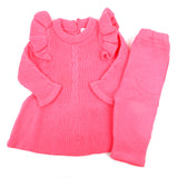 Newborn Girls Sweater Suit - Dark Pink, Newborn Girls Sets & Suits, Chase Value, Chase Value