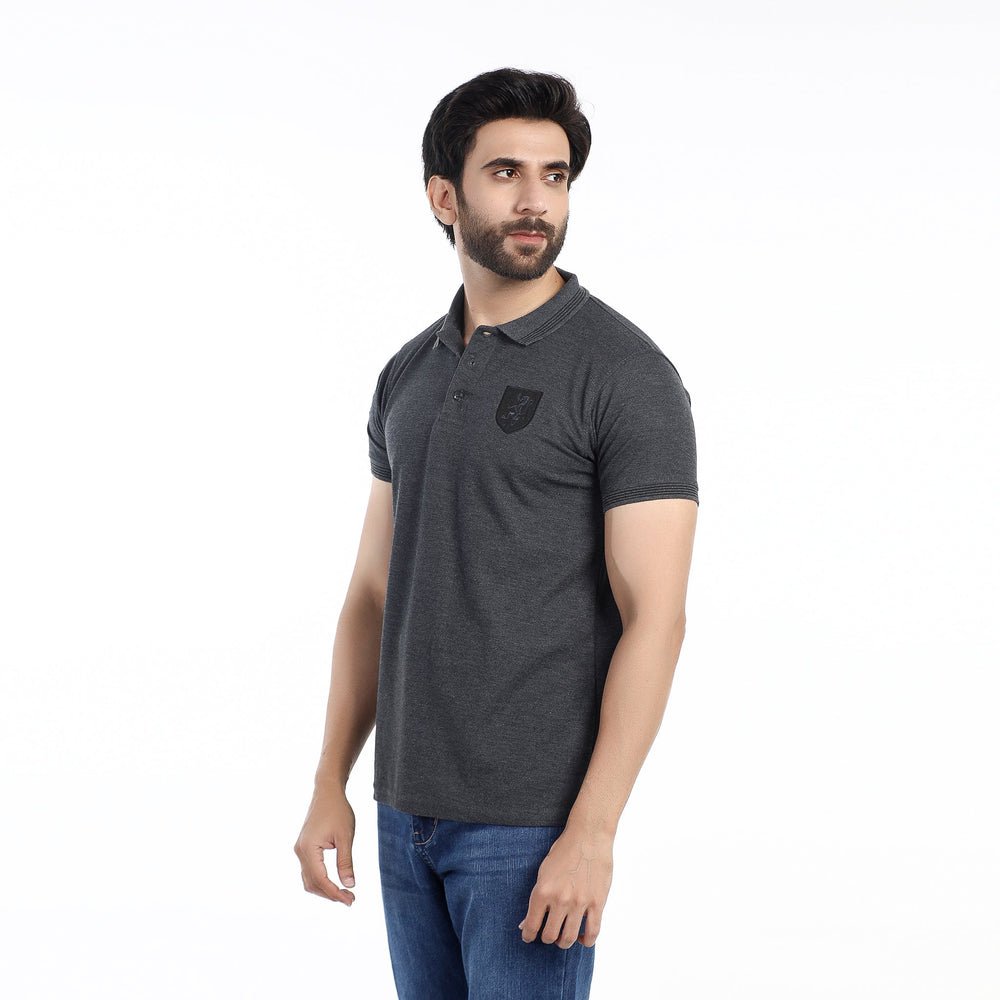 Men's Half Sleeves Polo T-Shirt - Steel Blue, Men's T-Shirts & Polos, Chase Value, Chase Value