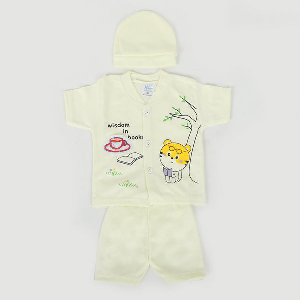 Newborn Boys Half Sleeves Suit - Lemon