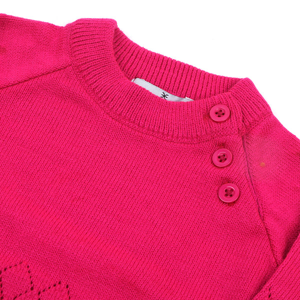 Eminent Newborn Girls Sweater Suit - Fuscia