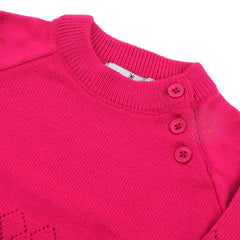 Eminent Newborn Girls Sweater Suit - Fuchsia