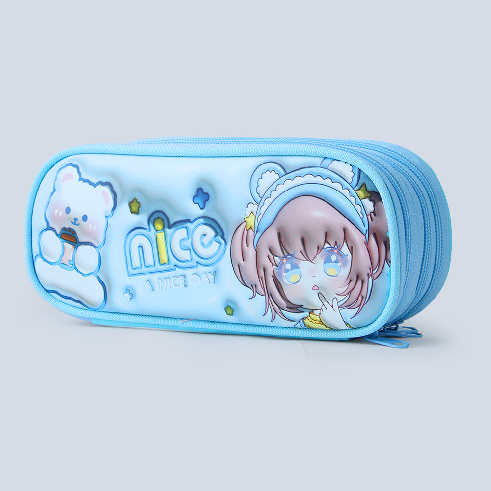 Pencil Pouch - Blue, Pencil Boxes & Stationery Sets, Chase Value, Chase Value