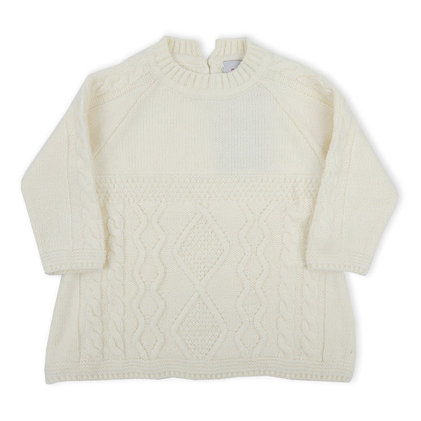 Eminent Newborn Girls Sweater - Off White