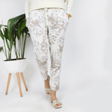 Women's Printed Trouser - Cream, Women Pants & Tights, Chase Value, Chase Value