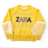 Girls Full Sleeves Sweatshirt - Yellow, Girls Hoodies & Sweat Shirts, Chase Value, Chase Value
