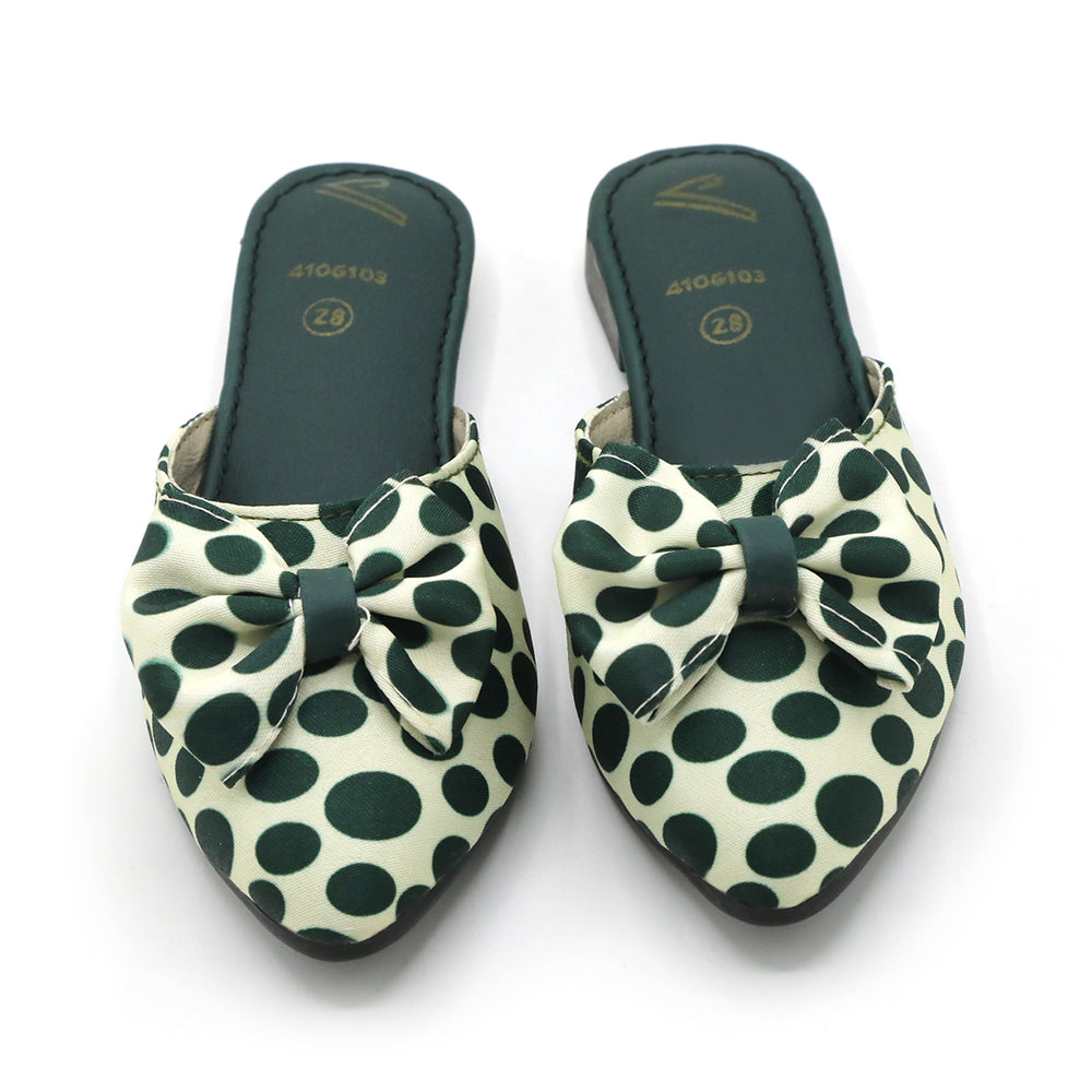 Girls Backless Pump - Green, Girls Backless Pump, Chase Value, Chase Value