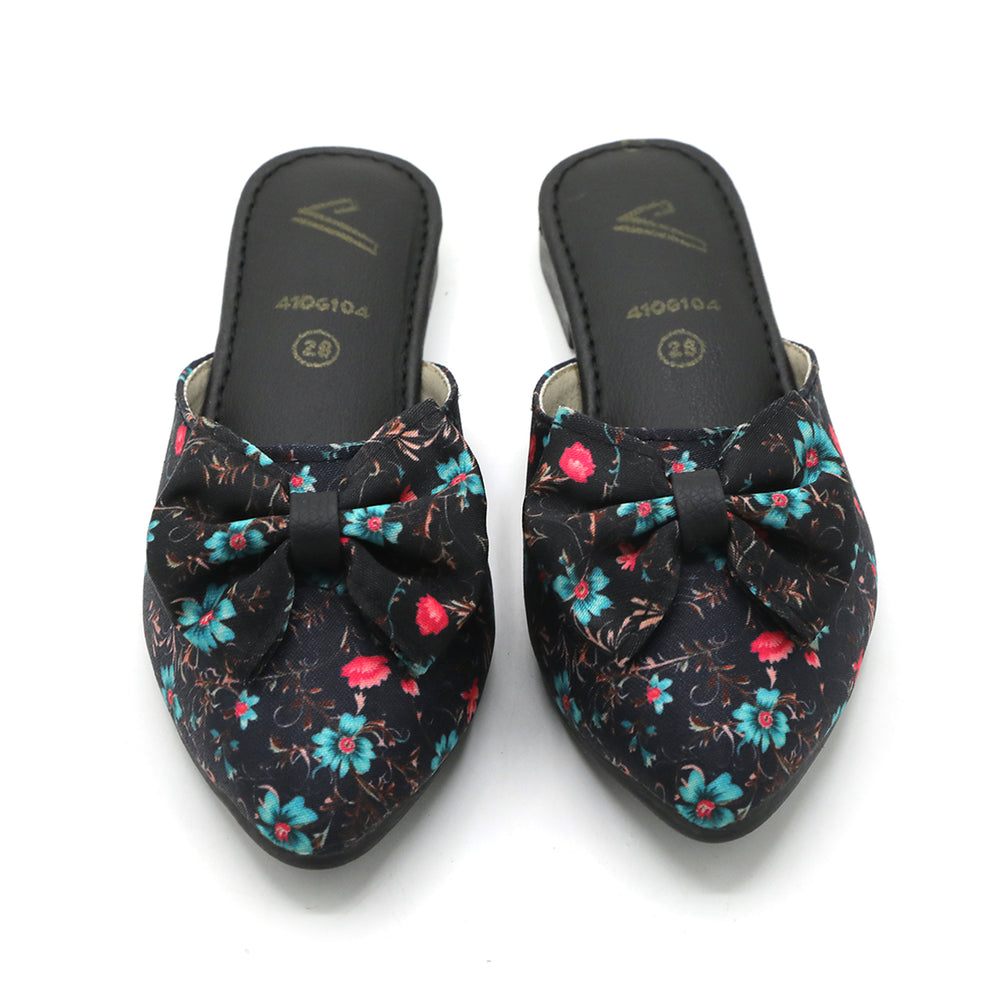 Girls Backless Pump - Black, Girls Backless Pump, Chase Value, Chase Value