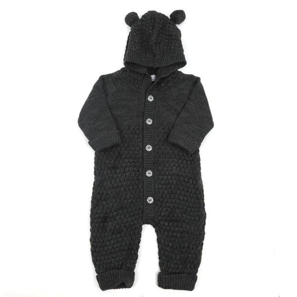 Newborn Boys Rompers - Charcoal