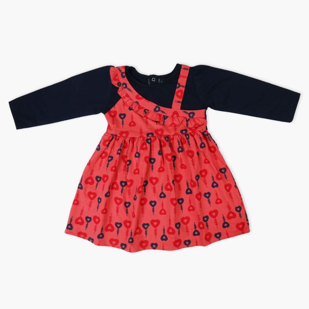 Girls Frock - Dark Pink, Girls Frocks, Chase Value, Chase Value