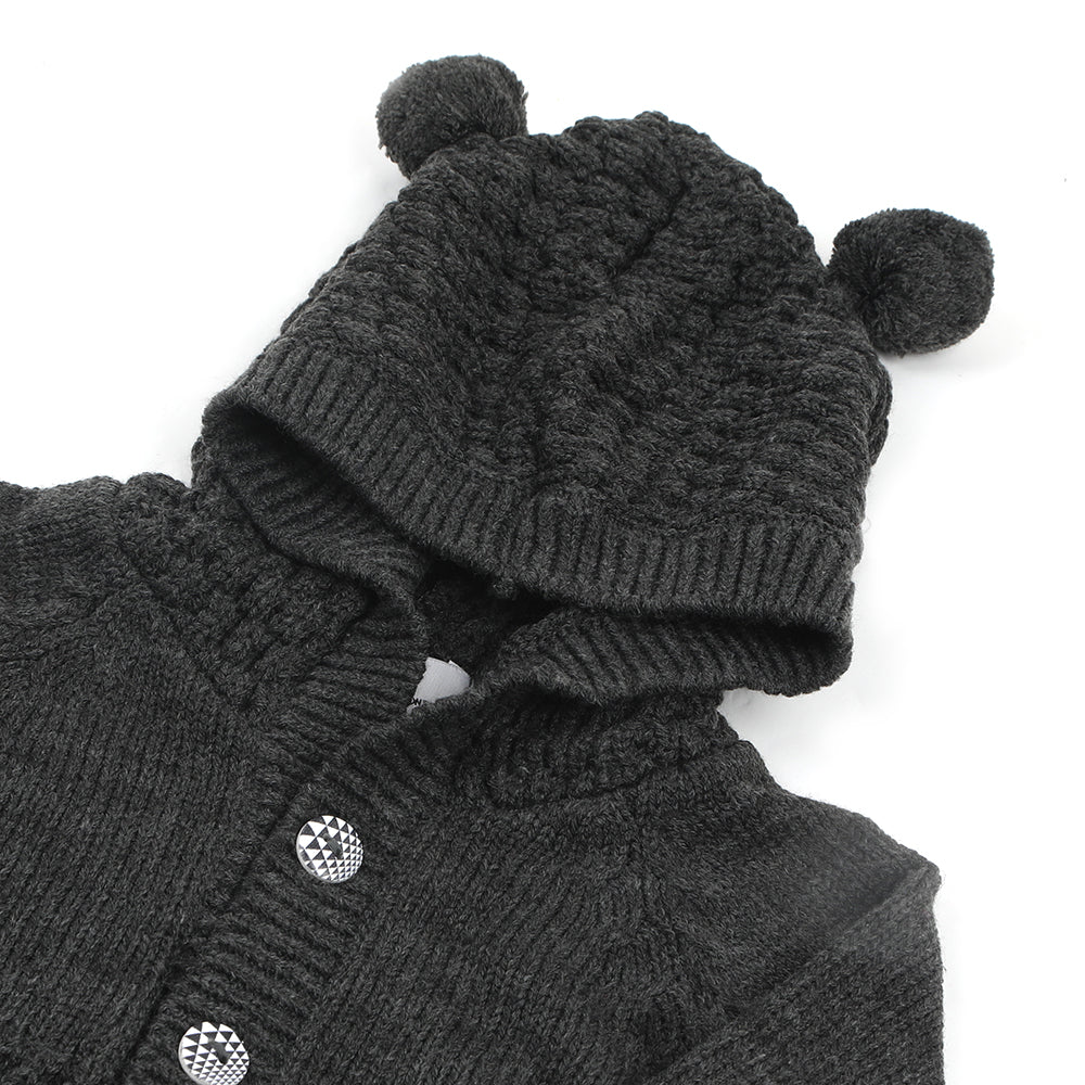 Newborn Boys Full Sleeves Rompers - Charcoal, Newborn Boys Rompers, Chase Value, Chase Value