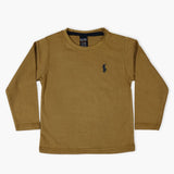 Boys Full Sleeves T-Shirt - Dark Brown, Boys T-Shirts, Chase Value, Chase Value