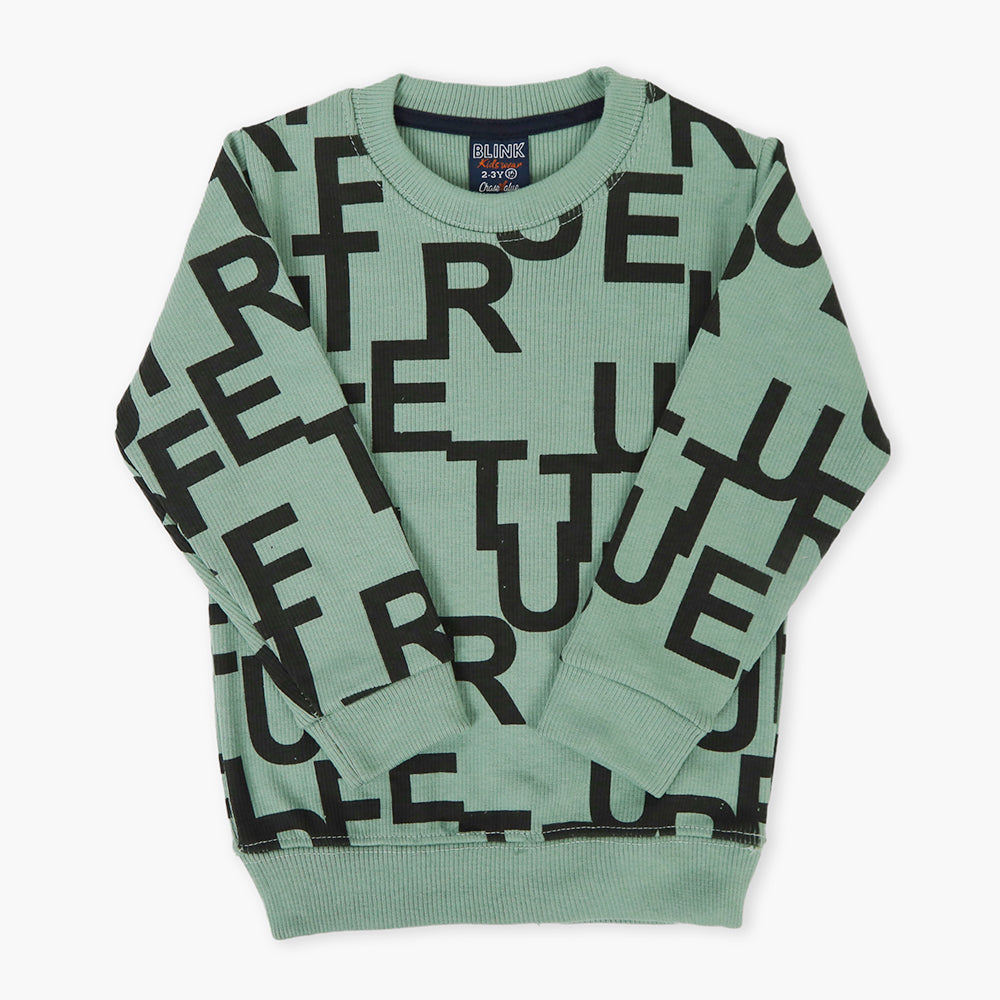 Boys Sweatshirt - Light Green, Boys Hoodies & Sweat Shirts, Chase Value, Chase Value