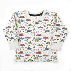 Eminent Newborn Boys Full Sleeves SweatShirt - Oatmeal