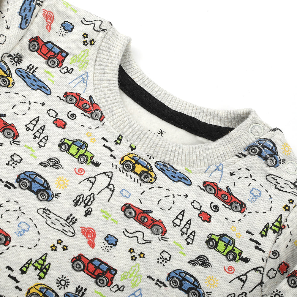 Eminent Newborn Boys Full Sleeves SweatShirt - Oatmeal, Newborn Boys Winterwear, Eminent, Chase Value